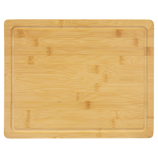 Bamboo Cutting Board with Drip Ring 13 3/4" x 11"