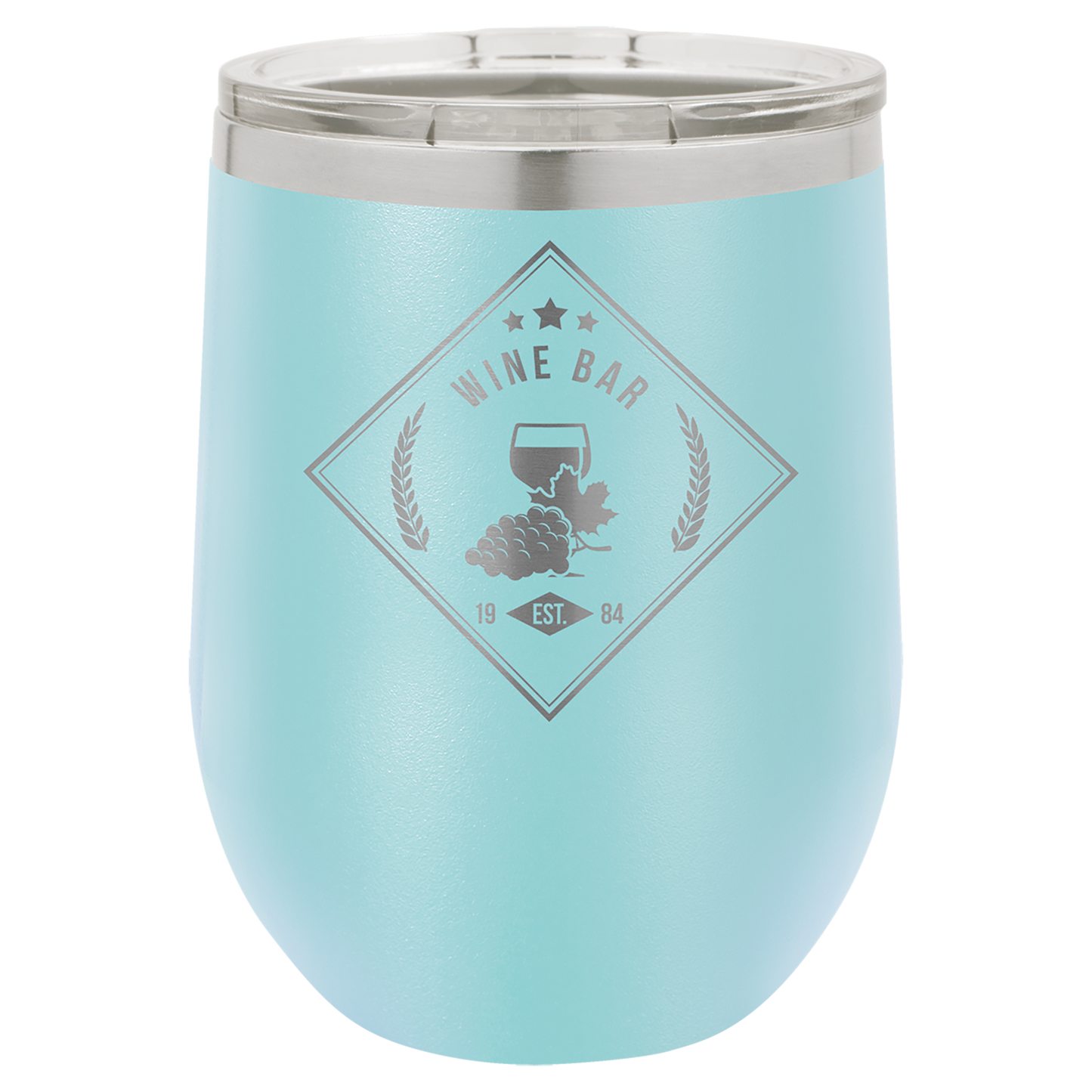 Polar Camel 12 oz.  Vacuum Insulated Stemless Wine Tumbler with Lid